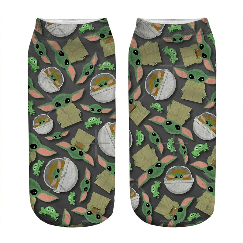 

Women's socks kawaii Christmas Llama in Green Printed Socks Woman harajuku Happy Funny Novelty cute girl gift Socks for women