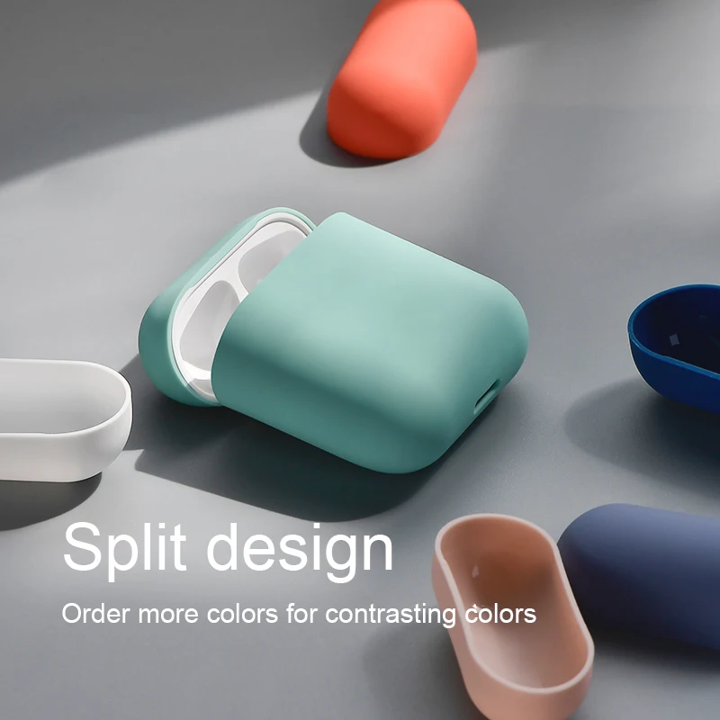 Мягкий силиконовый чехол для Apple Airpod 1/2 защитный беспроводных Bluetooth наушников Air