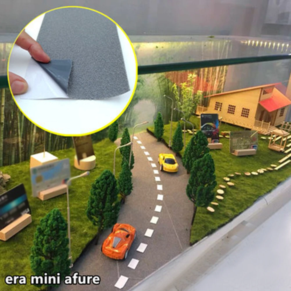 

For Miniature Model Scene Adhesive PVC Toy Cars Racing Track Street DIY Road Tape Traffic Sticker Removable Motorway Educational