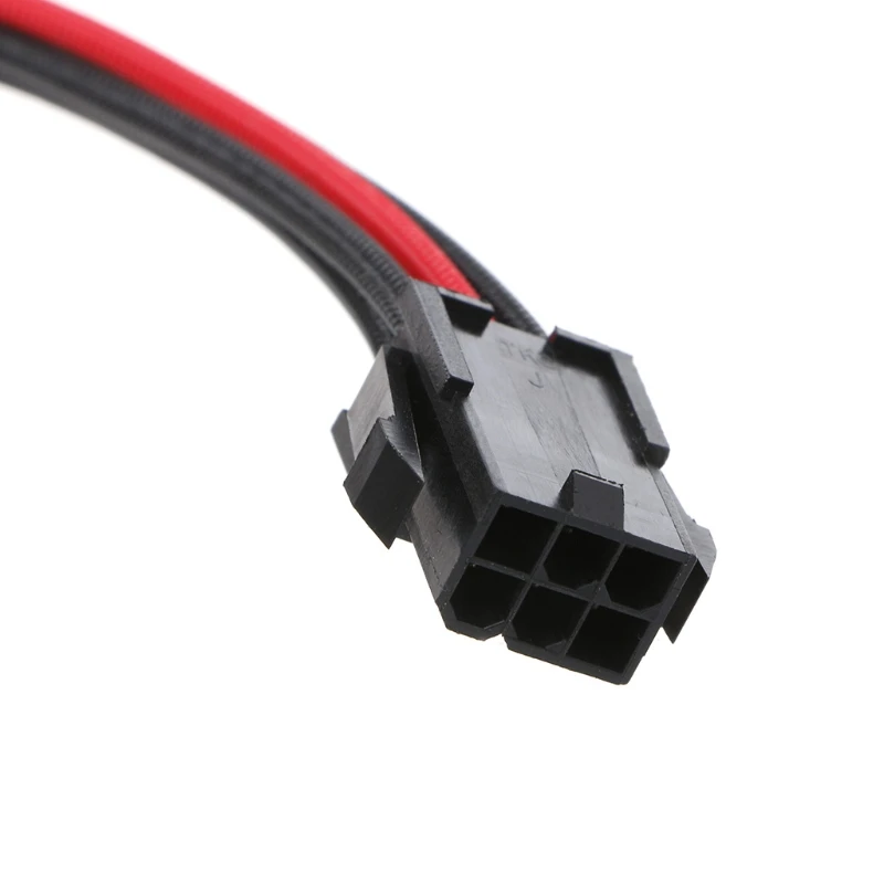 

Sleeved Black&Red GPU 6Pin PCIE PCI Express Male to Female Power Extension cable