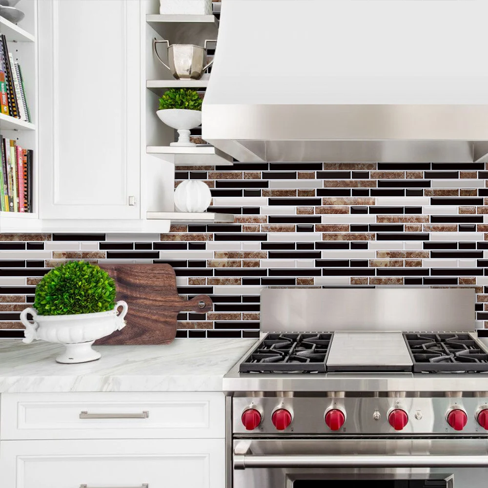 Самоклеящаяся мозаичная плитка 3D Наклейка на стену сделай сам декор для кухни