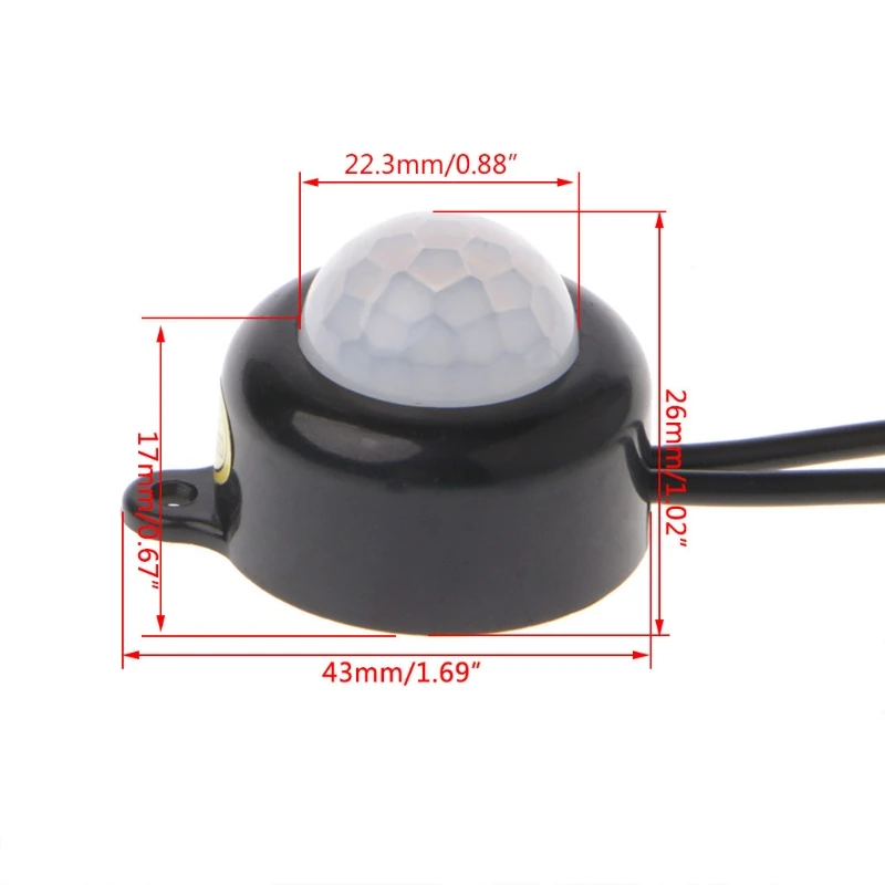 USB СВЕТОДИОДНЫЙ светильник полосы переключатель DC5 24V человеческого тела