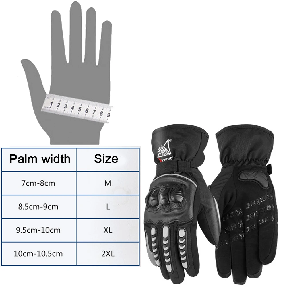 

Winter Cycling Gloves for Men Motorcycle Motorbike Windproof Thermal Guantes Outdoor MTB Full Finger Bicycle Gloves Ciclismo