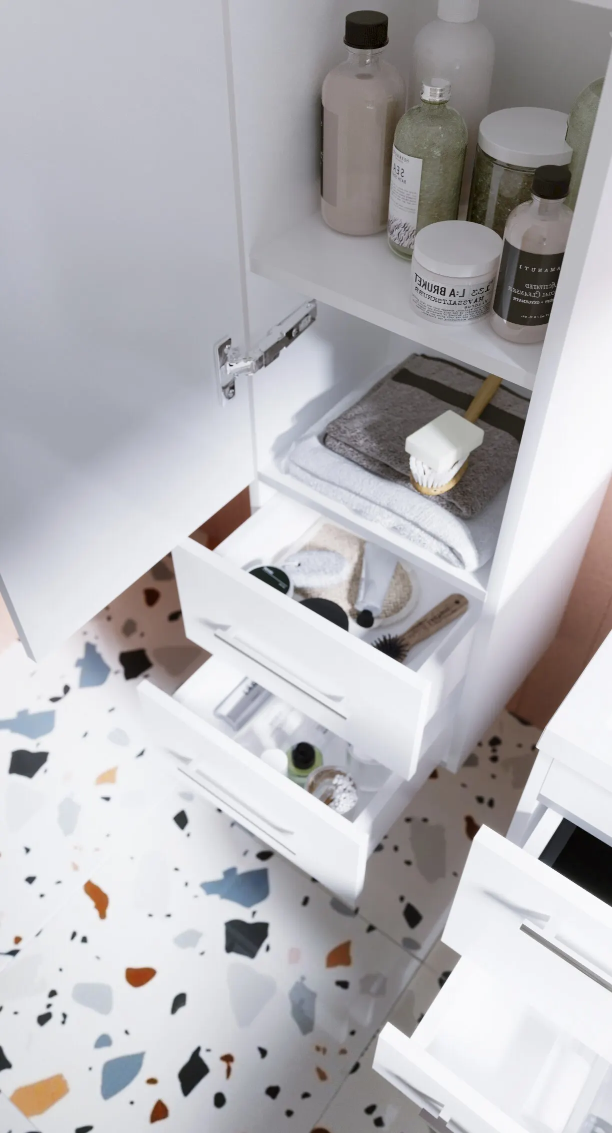 Пенал 1Marka Соната 35П 1д.2в.я. Белый глянец R |