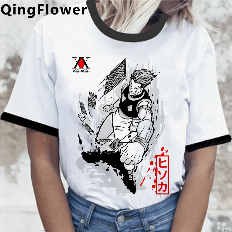 

Hunter x Hunter Kurapika Охотник х хисока Футболка женская японской эстетики размера плюс футболка эстетическое