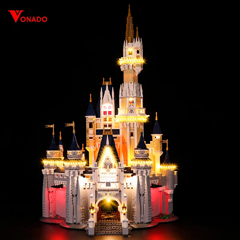 

Vonado LED Lighting For 71040 Cinderella Princess Castle Creative Street View Building Blocks Series Diy Lighting Set (No Model)