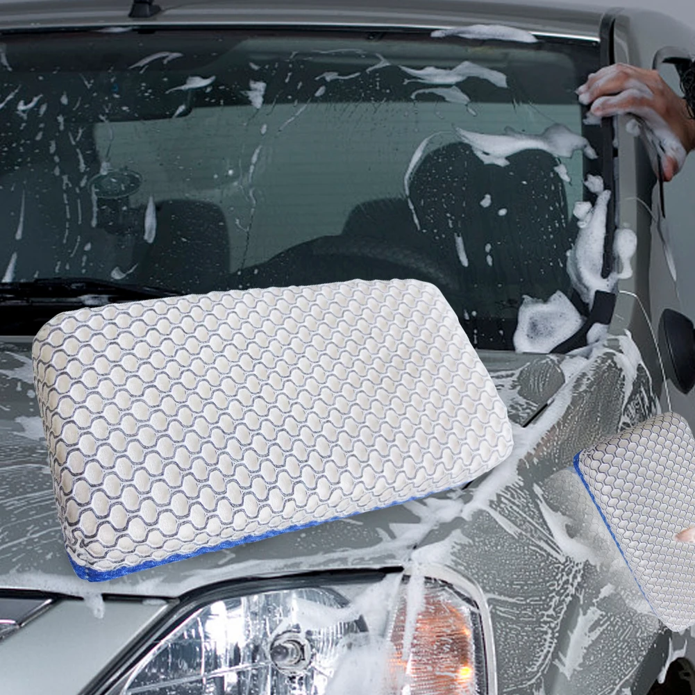 Большой размер автомобиля мягкая моющаяся губка Чистящая Подушка Толстая