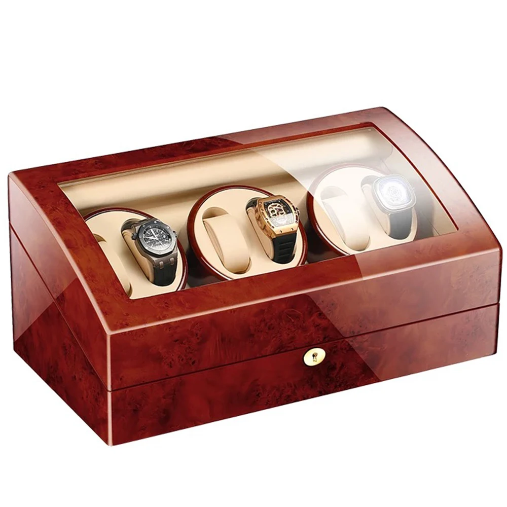 Классическая коробка для наматывания часов механическая хранения с