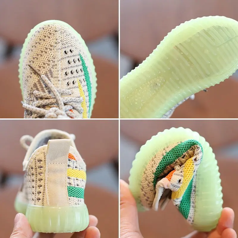 

Children's summer students running sports shoes surface breathable leisure boys and girls mesh shoes