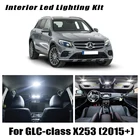 Комплект купольсветильник светодиодных ламп Canbus для салона Mercedes Benz GLC class X253 GLC250 GLC300 GLC350 (2015 +), 11 шт.
