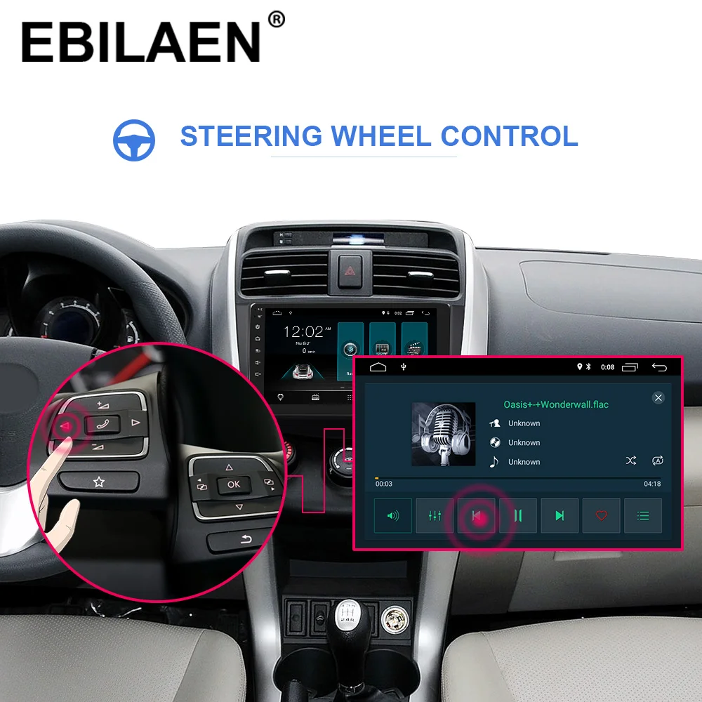 EBILAEN Android 9 0 автомобильный Радио мультимедийный плеер для lifan X60 2012 2016 2Din