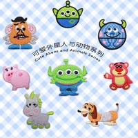 disney movie animation peripheral children cartoon cute animal toy story series cloth stickers clothing decoration stitch decals