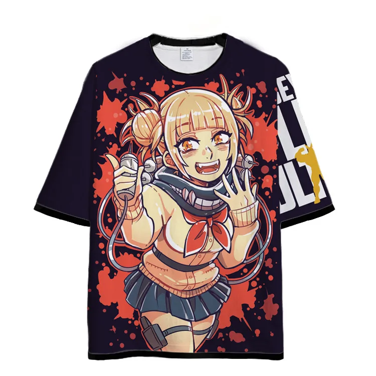 

Футболка My Hero Academia химико Тога, с 3D-принтом героев аниме