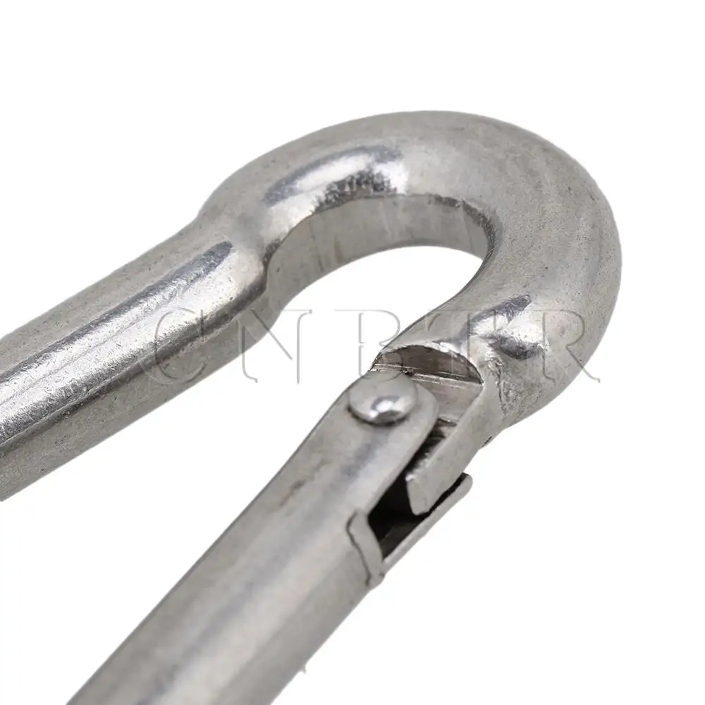 

CNBTR 10x Multifunctional Spring Snap Quick Link Lock Carabiner Stainless M8 80mm