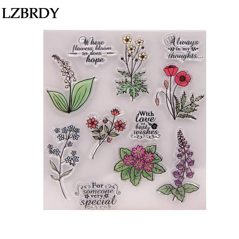 1 упаковка прозрачные резиновые штампы для скрапбукинга | Дом и сад