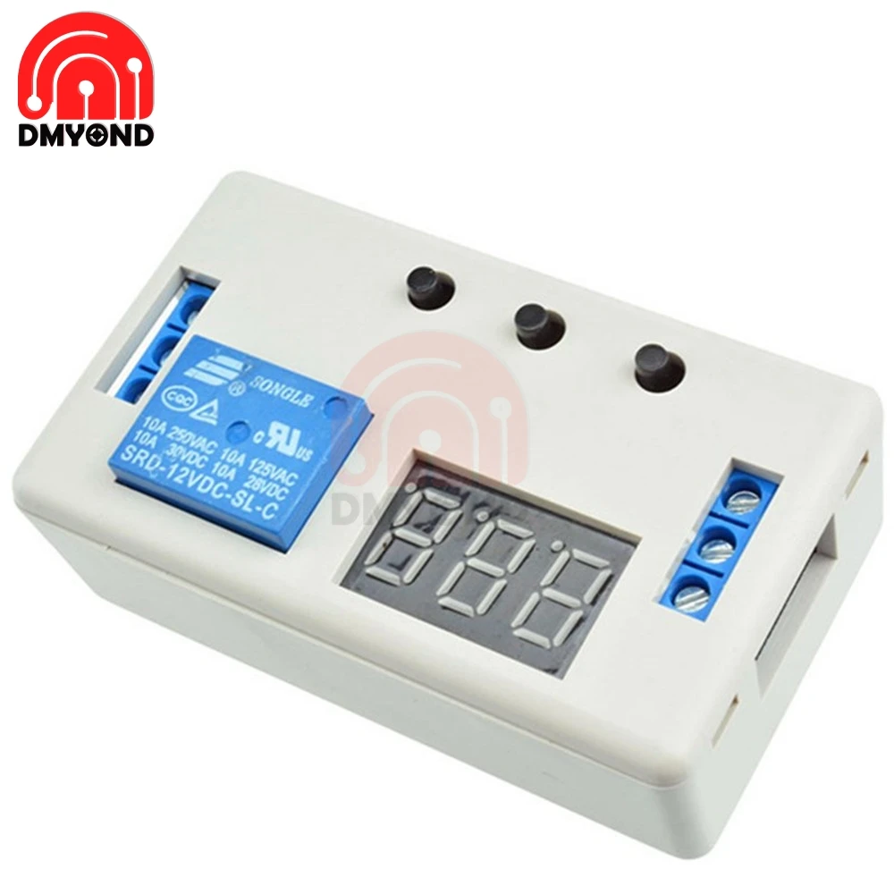 Цифровой светодиодный дисплей с временной задержкой релейный модуль плата