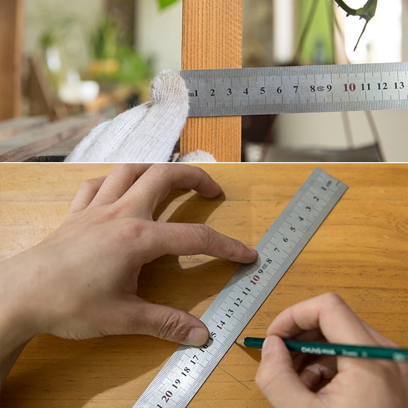 

250-600MM Angle Ruler L Shape Shape Ruler Metal Square Measure Tool For Engineer