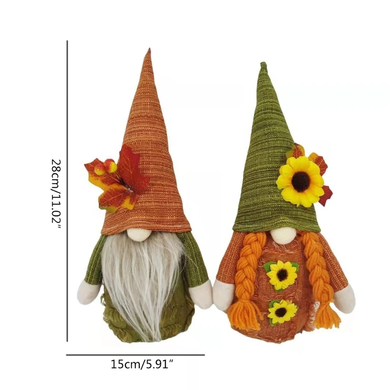 

Faceless Doll Autumn Fall Gnome Maple Leaf Swedish Nisse Tomte Elf Dwarf Thanksgiving Day Gift