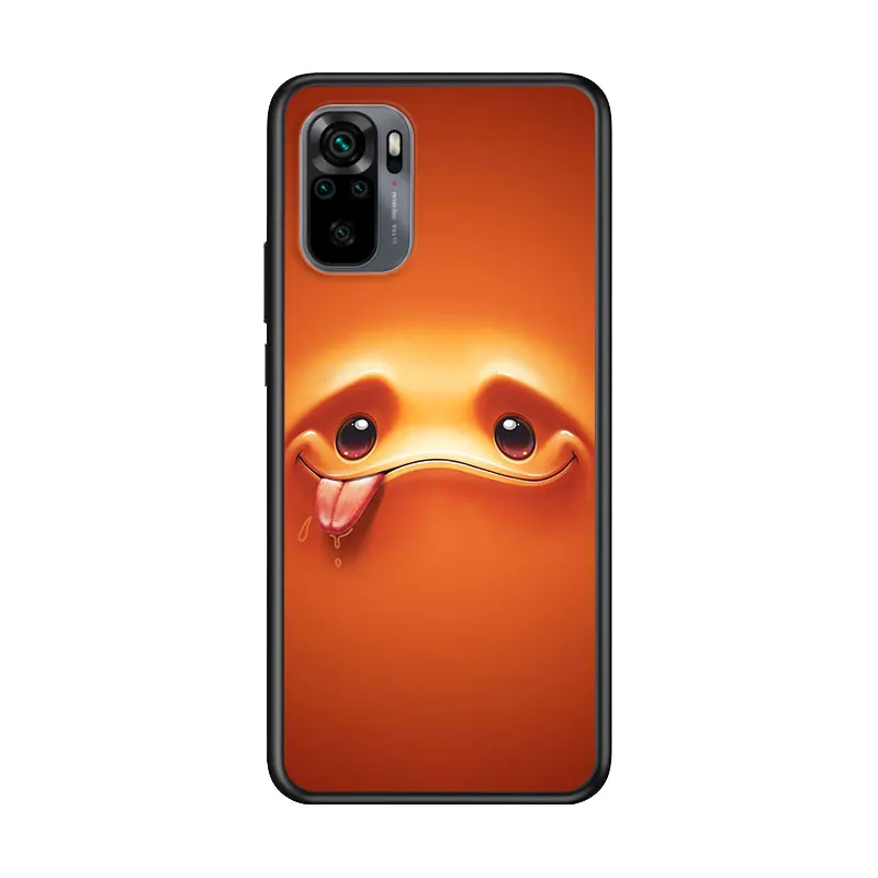 

3D Cute funny face for Xiaomi Redmi Note 10 10S 9 9T 9S 9Pro Max 8T 8Pro 8 7 6 5 Pro 5A 4X 4 Soft Black Phone Case
