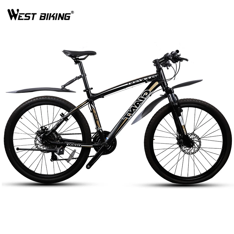 

WEST BIKING 1 Pair MTB Bike Fender 24 26 27.5 Inch Bicycle Mudguard Front Rear Fender Wheel Wings Mud Guard Mountain Bike Fender
