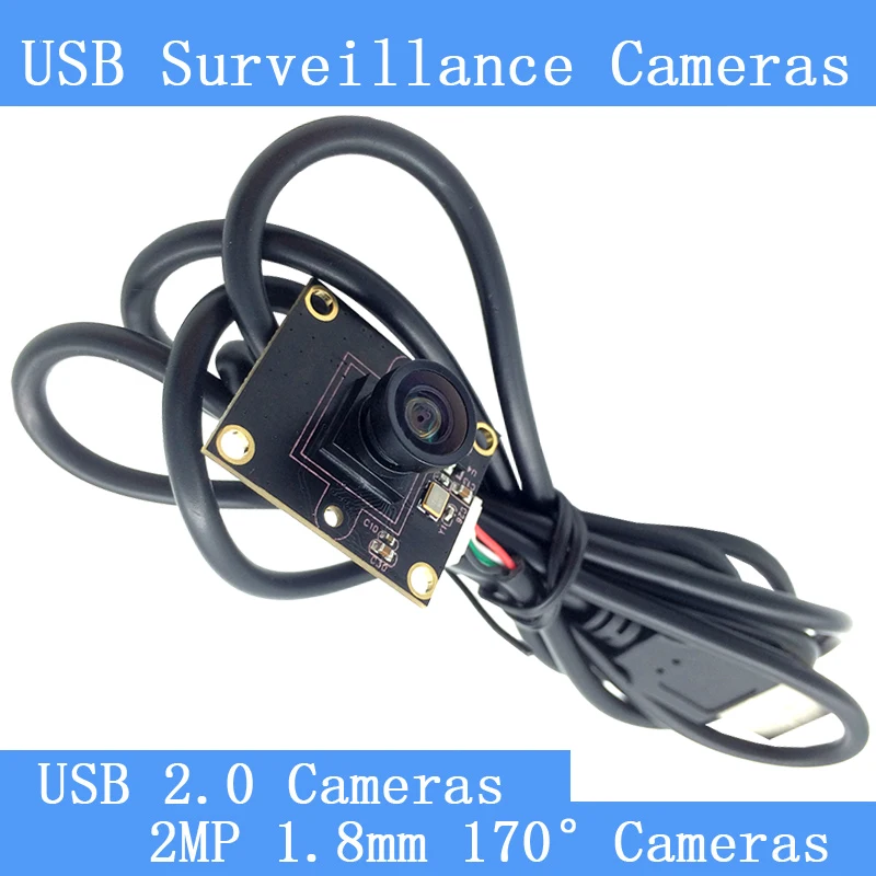 PU'Aimetis 2MP камеры наблюдения 720P HD 170 градусов широкоугольный USB2.0 модуль камеры|camera