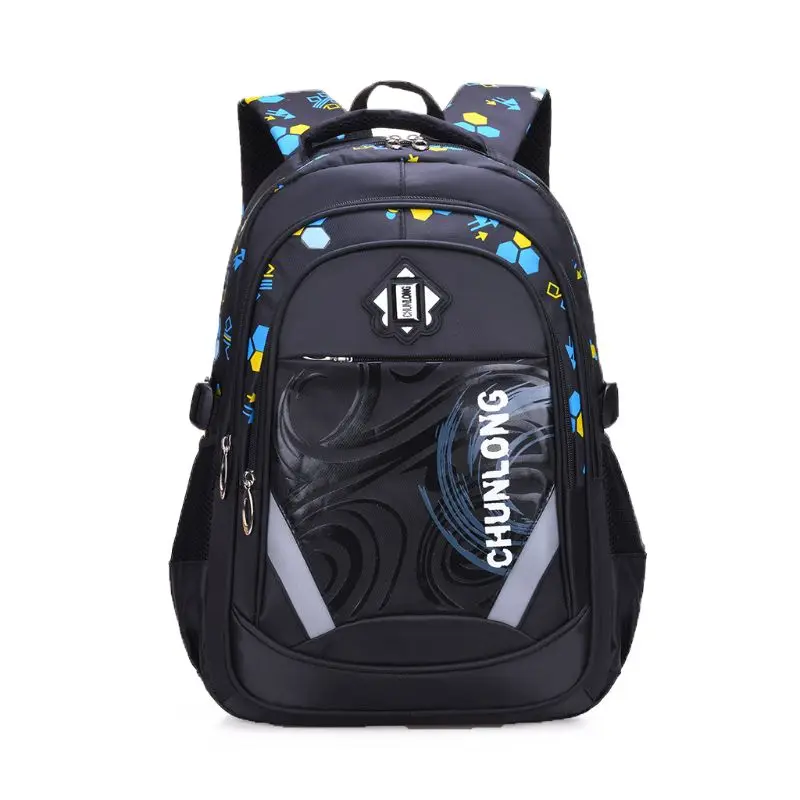 

Portable Nylon Backpack Schoolbag Rucksack Bookbags Daypack Reflective Strap H8WD