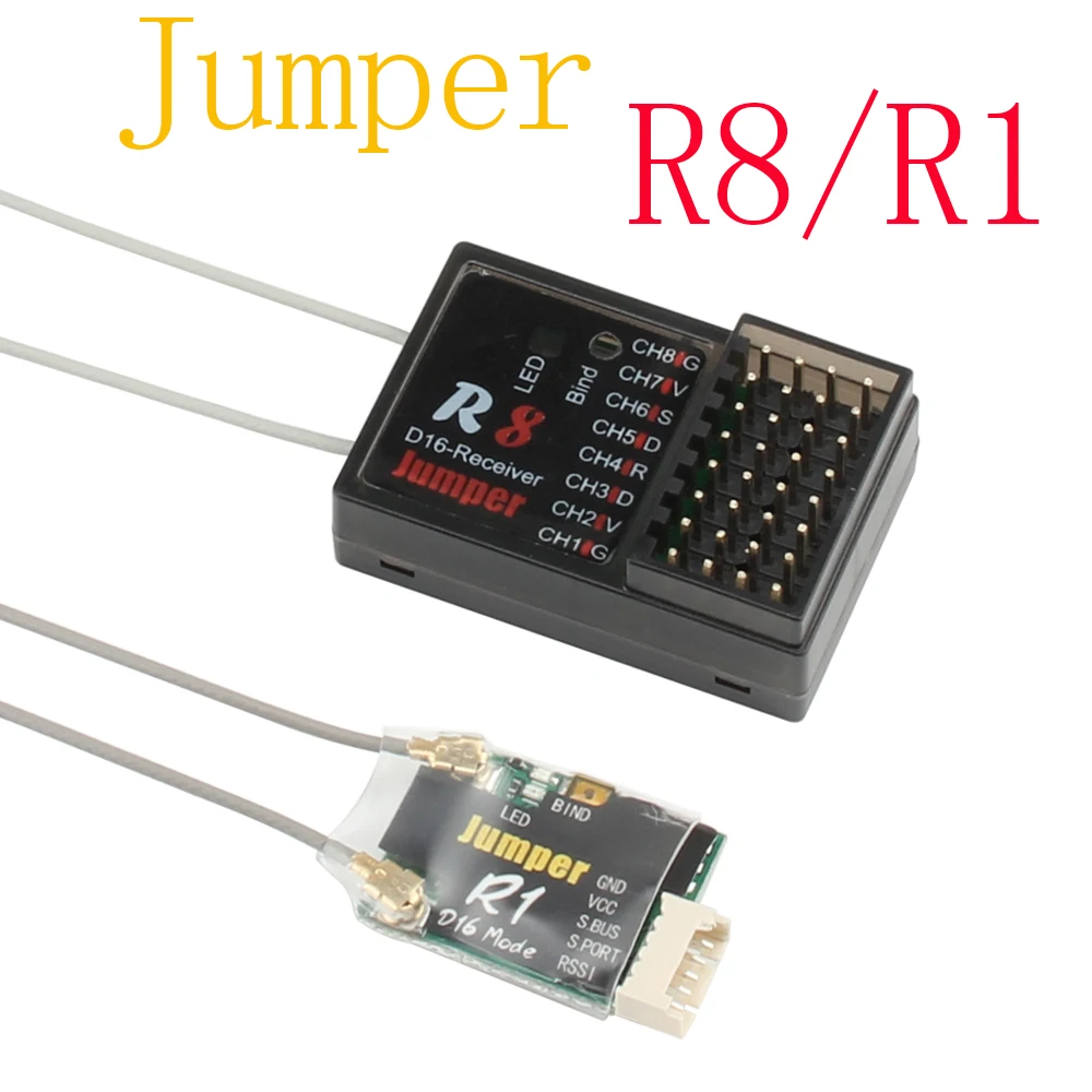 Приемник Jumper R8 R1 16CH Sbus для T16 Pro Plus Frsky D16 D8 режим радиоуправления только PIX PX4