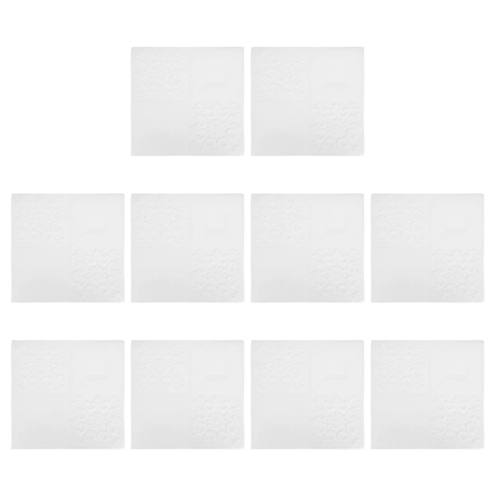 

10pcs Self-adhesive Wall Decals Creative Pattern Wall Stickers 3D Wallpapers