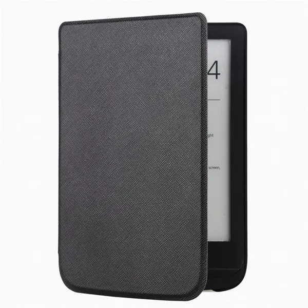 black Gligle чехол из тонкой кожи чехол для электронной книги PocketBook Touch Lux 4 627 HD3 632 Basic2 616 читалка+ пленка для экрана - Цвет: black