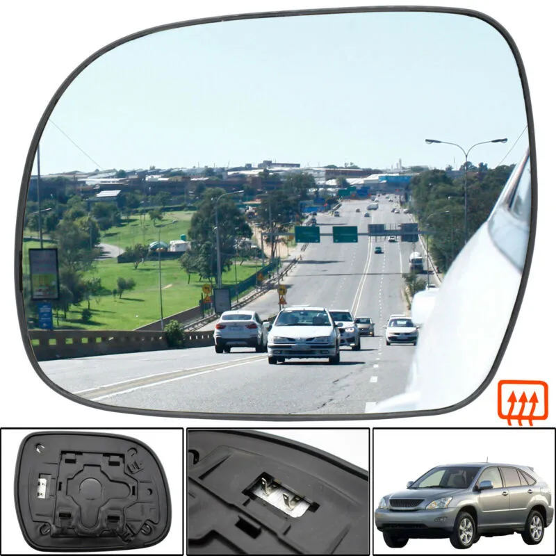 

Rear Mirror Lens Mirror Lens For Lexus RX300 RX350 RX400H 04-09 Left Side Wing Mirror Heated Glass Spherical
