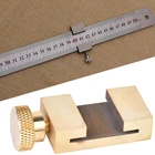1 шт. латунный блок деревообрабатывающий маркировочный локатор линейка позиционирование плотника измерительный инструмент стальная линейка манометр позиционирование деревообрабатывающий инструмент
