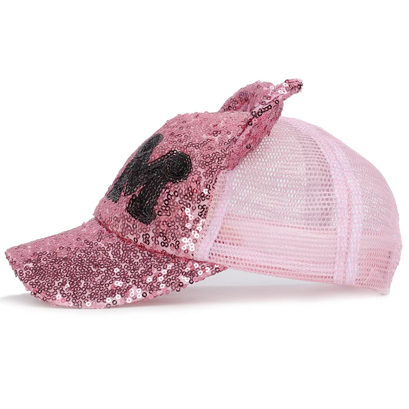 Детская кепка с мультяшным рисунком бейсбольная Минни летняя детская шапка для