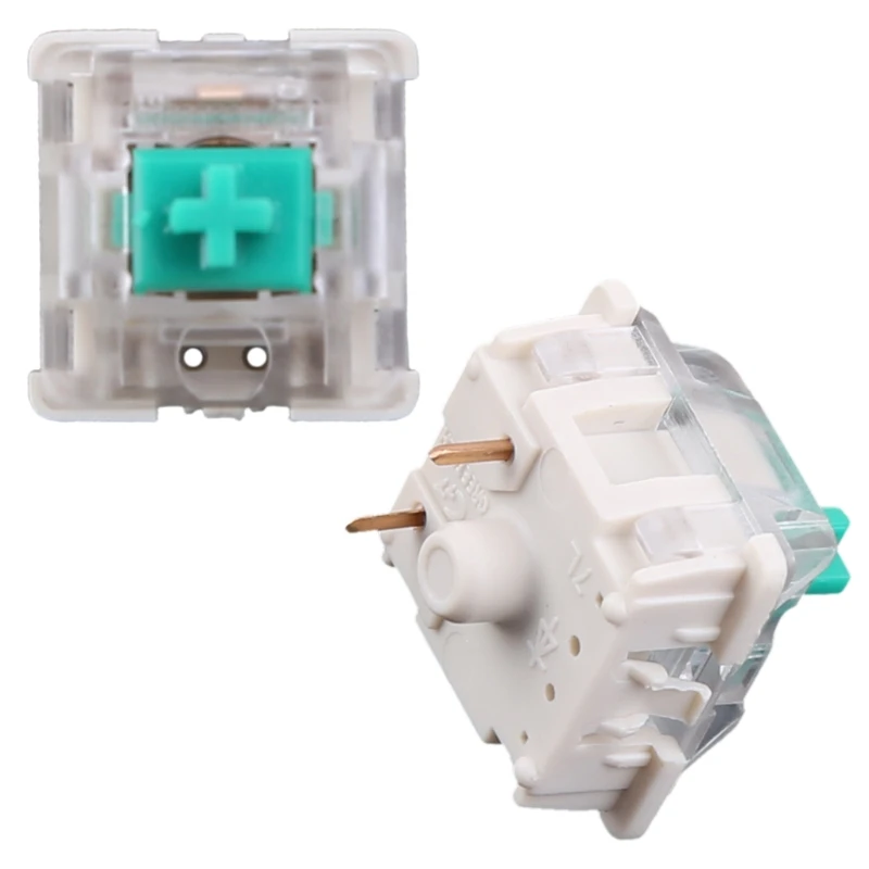 

5Pcs Greetech Green Switches Axis for razer Gaming Mechanical Keyboard for cherry MX 3pin Switch