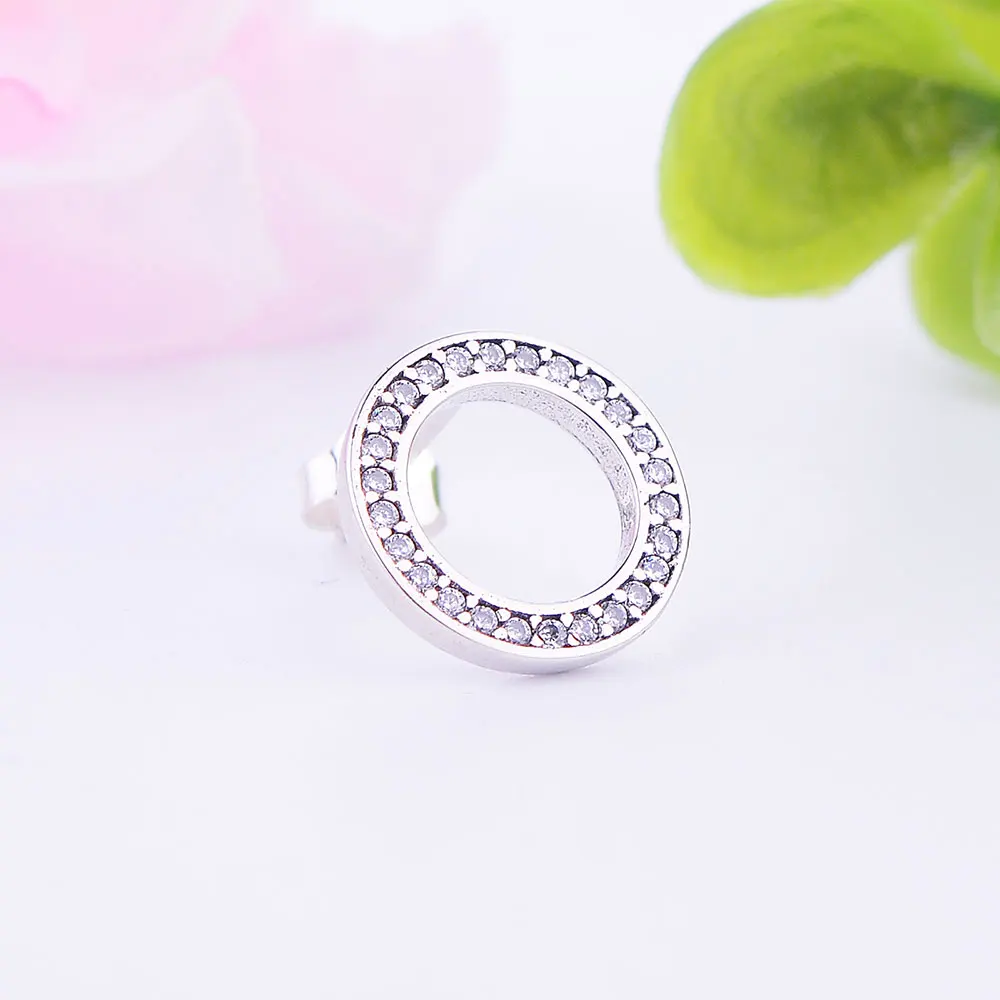 Оптовая продажа цена навсегда серьги гвоздики с прозрачными камнями