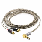 Audiocrast HIFI 3,5 мм до 2 RCA аудио кабель Nordost Одина  серебрянный позолоченный 3,5 мм до двойной штекер RCA аудио Aux кабель