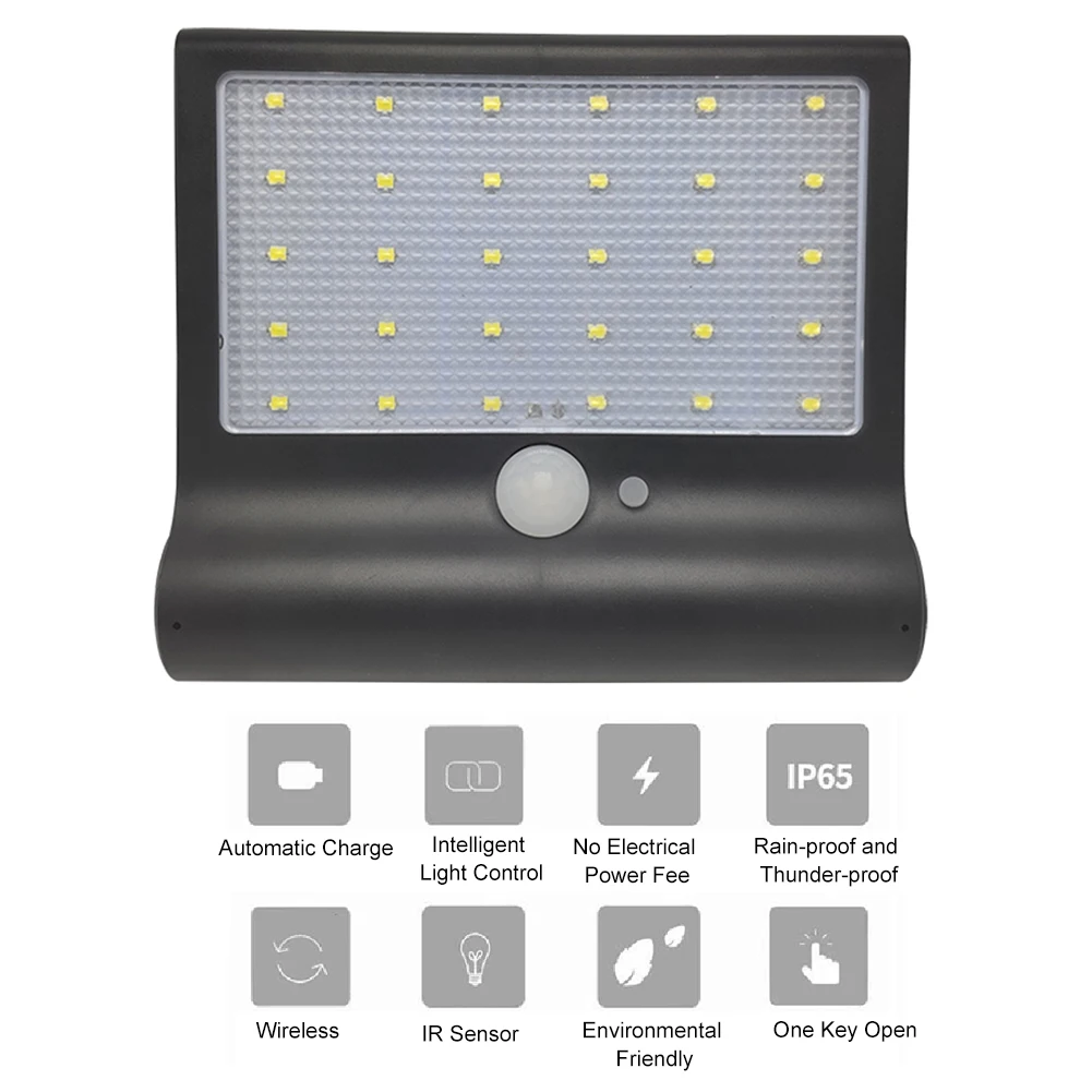 Уличный садовый светильник солнечный ландшафтный датчик движения Магнитный