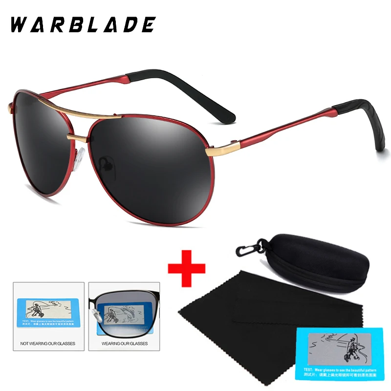 

Солнцезащитные очки WarBLade поляризационные для мужчин и женщин, для спорта и вождения на открытом воздухе, солнечные очки с металлической опр...