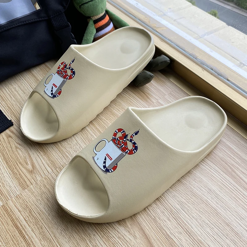 

Outdoor High Quality Flip Flop Printing Breathable New 2021 Shoes For Men Slippers Soft Casual Men's Loafers Sandy Beach