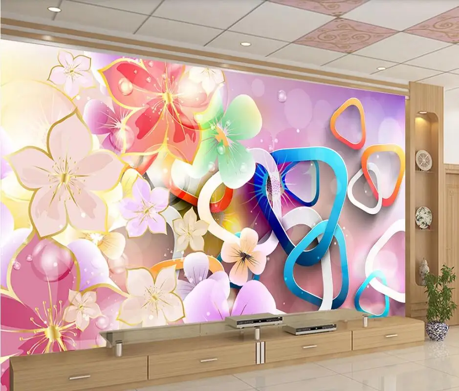 

AINYOOUSEM 3D стерео Фэнтези Цветок магнолии фон стены бумажные обои 3d обои наклейки