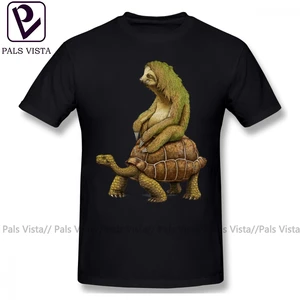 Ленивец, футболка Speed Is относительная, футболка, хлопковая забавная футболка, графическая Мужская футболка с коротким рукавом, Повседневная футболка