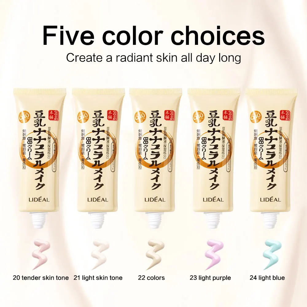 Натуральный Соевый молочный консилер ВВ крем Женский макияж основа скрывает