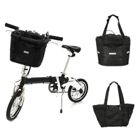 electric bicycle basket removable waterproof foldable lightweight durable bike front handlebar basket cycling equipment