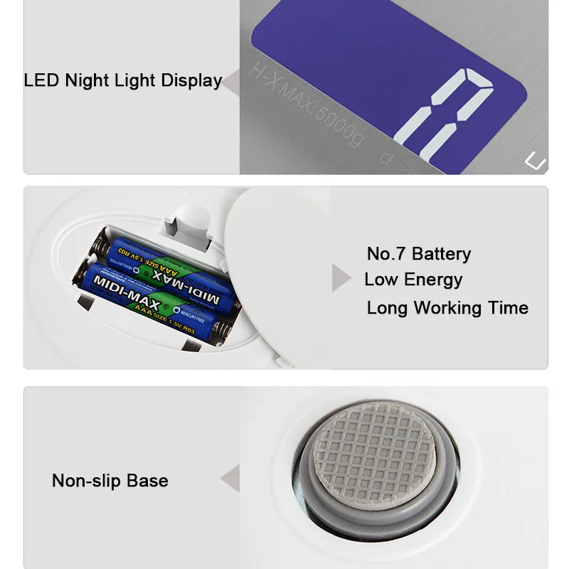 Бытовые кухонные весы тонкие цифровые точные электронные с ЖК-дисплеем