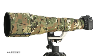 Number 4 Линзы rolanpro одежда камуфляж дождевик для Canon EF 400 мм F/2,8 L IS II USM объектив защитный чехол пистолеты рукав камера пальто - Цвет: Number 4