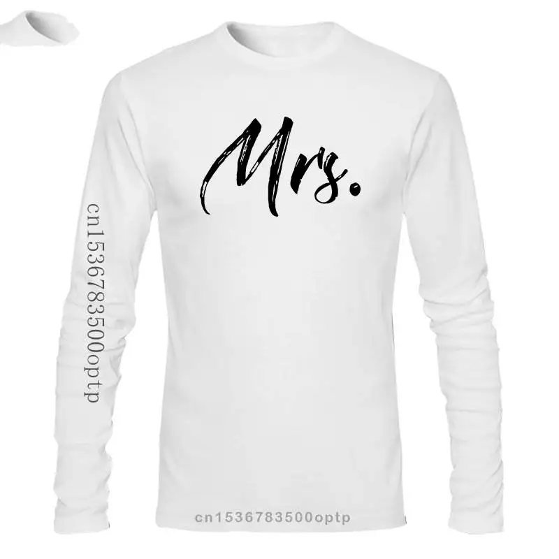 

Новинка 2021, 2021 г., Мужская хлопковая футболка с короткими рукавами, парная футболка с надписью «Mr» и «Mrs», Hisand, ее «Love Cupid»