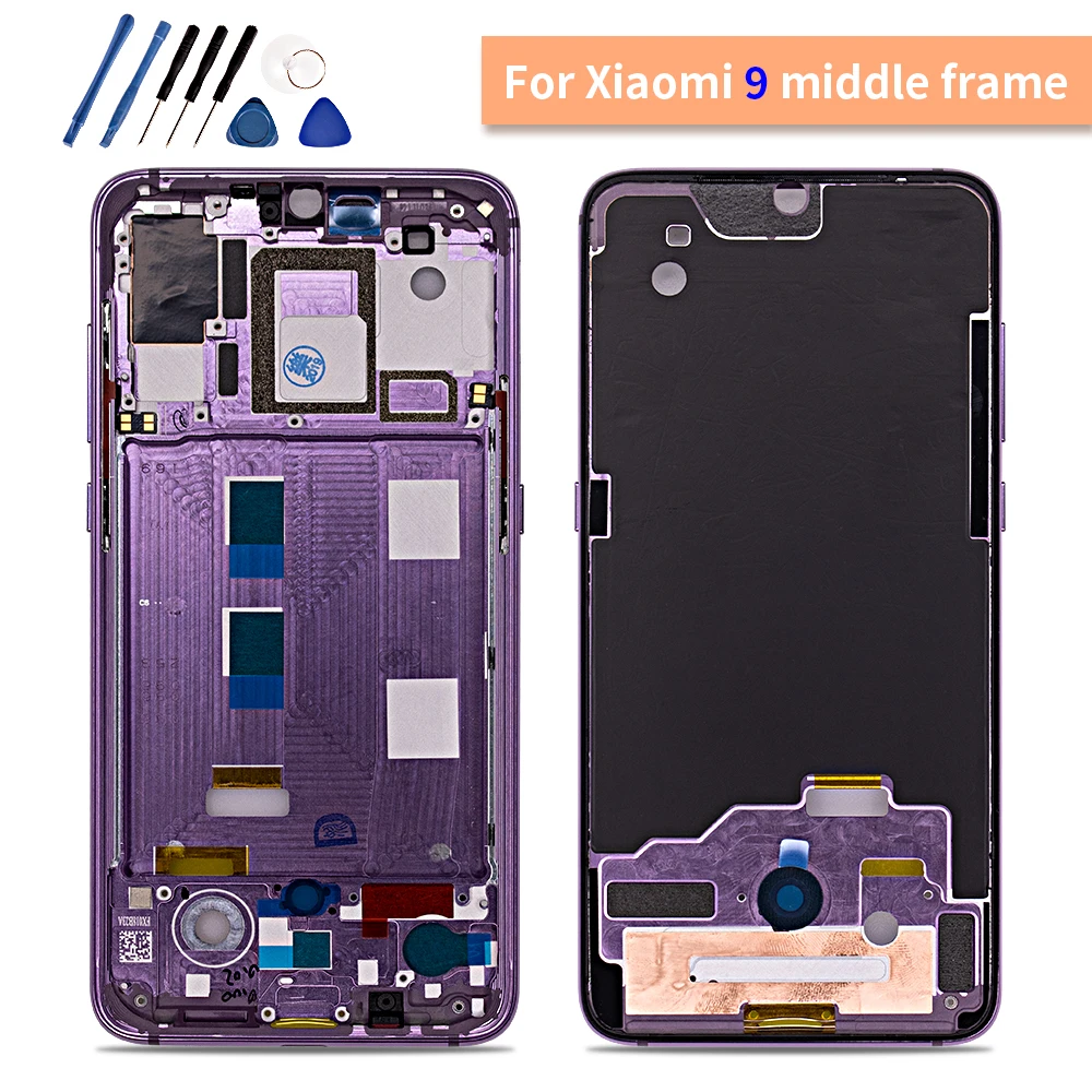 Высокое качество и материал средняя рамка для Xiaomi Mi9 Рамка передняя 9 с кнопками