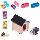 112 кукольный домик миниатюрная мини-Собака Кошка корм для домашних животных с тарелкой моделирование мебель модель игрушки для куклы аксессуары украшения