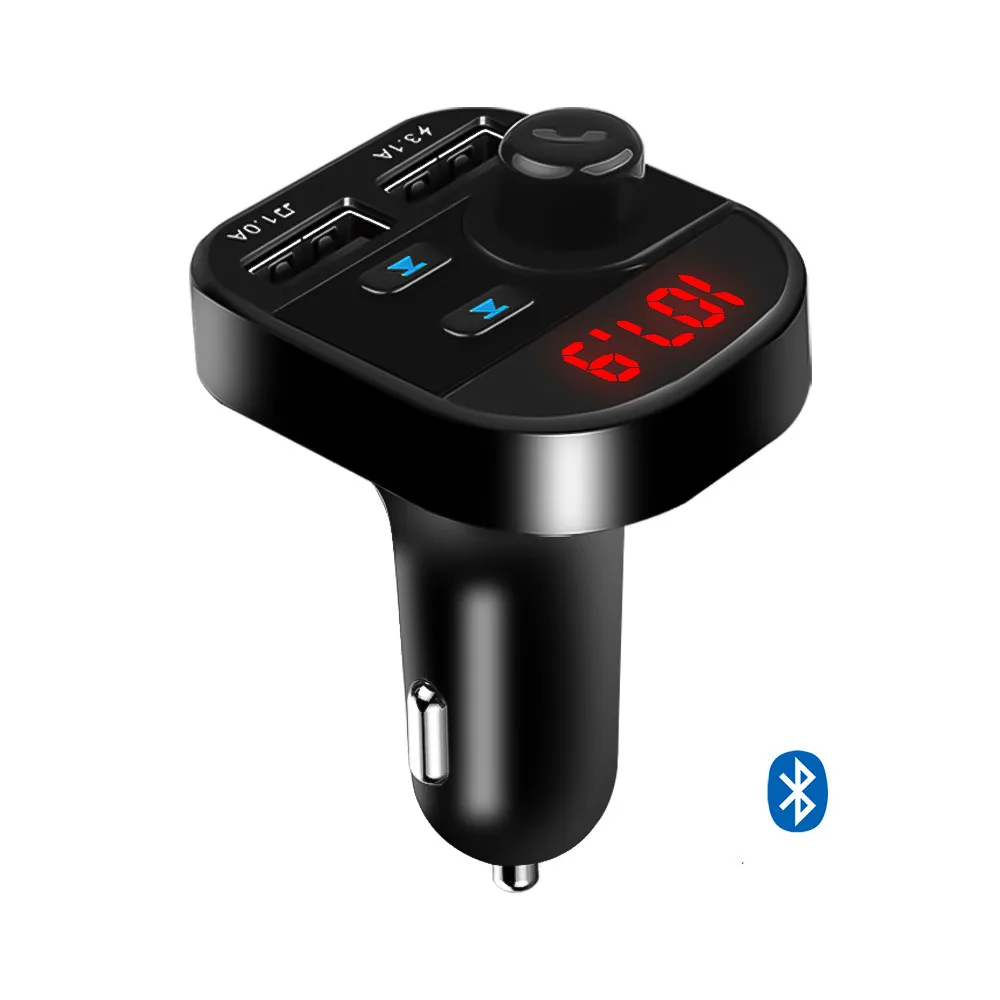Универсальное автомобильное зарядное устройство 12 В 24 Bluetooth 5 0 4 1 А двойной