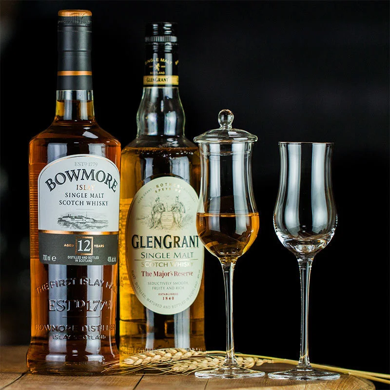 Фото Бокал для виски Scotch Whisky Copita с крышкой, фужер для виски, коньяка, бренди, XO, Chivas, бокал-тюльпан для сомелье, дегустационный бокал. №1