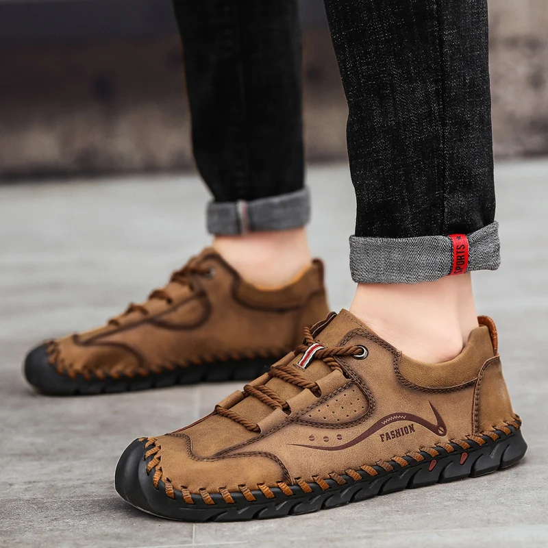 ZUNYU/Новая летняя мягкая мужская повседневная обувь дышащие кожаные лоферы ручной